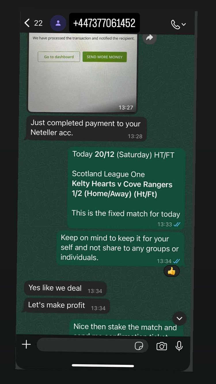 100% Confirmed Fixed Matches